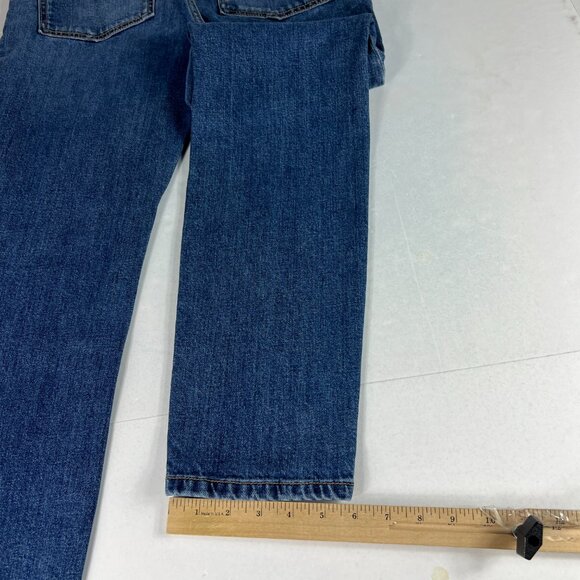 Max Mara Jeans Women's 29x29* Weekend Cropped Cigarette Skinny Blue Denim Tag 8 - Picture 10 of 16